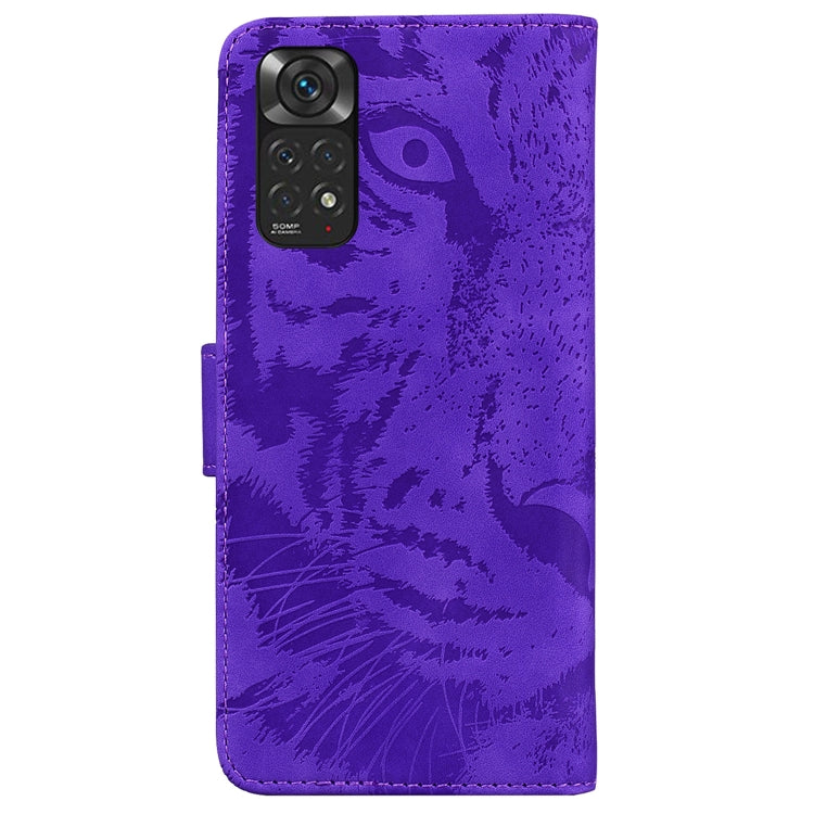 For Xiaomi Redmi Note 11 Overseas Version / Redmi Note 11S Tiger Embossing Pattern Horizontal Flip Leather Phone Case