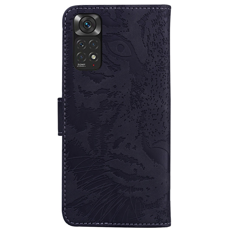For Xiaomi Redmi Note 11 Overseas Version / Redmi Note 11S Tiger Embossing Pattern Horizontal Flip Leather Phone Case