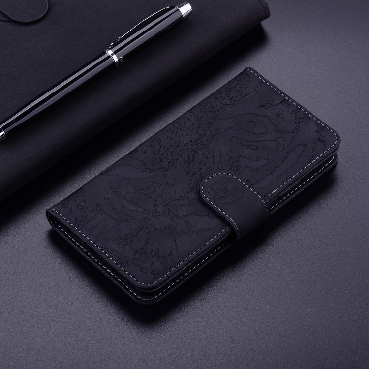 For Xiaomi Redmi Note 11 Overseas Version / Redmi Note 11S Tiger Embossing Pattern Horizontal Flip Leather Phone Case