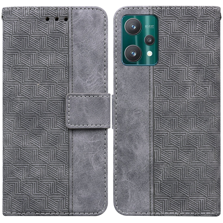 For OPPO Realme 9 Pro Geometric Embossed Leather Phone Case