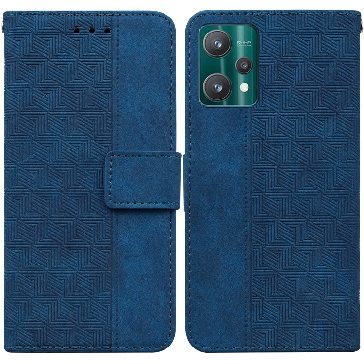 For OPPO Realme 9 Pro Geometric Embossed Leather Phone Case