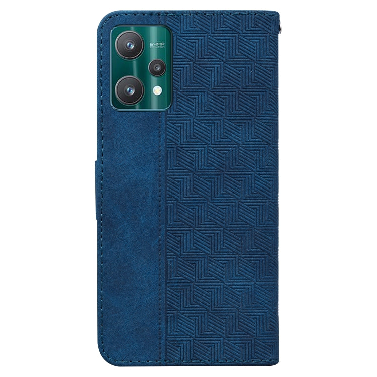 For OPPO Realme 9 Pro Geometric Embossed Leather Phone Case