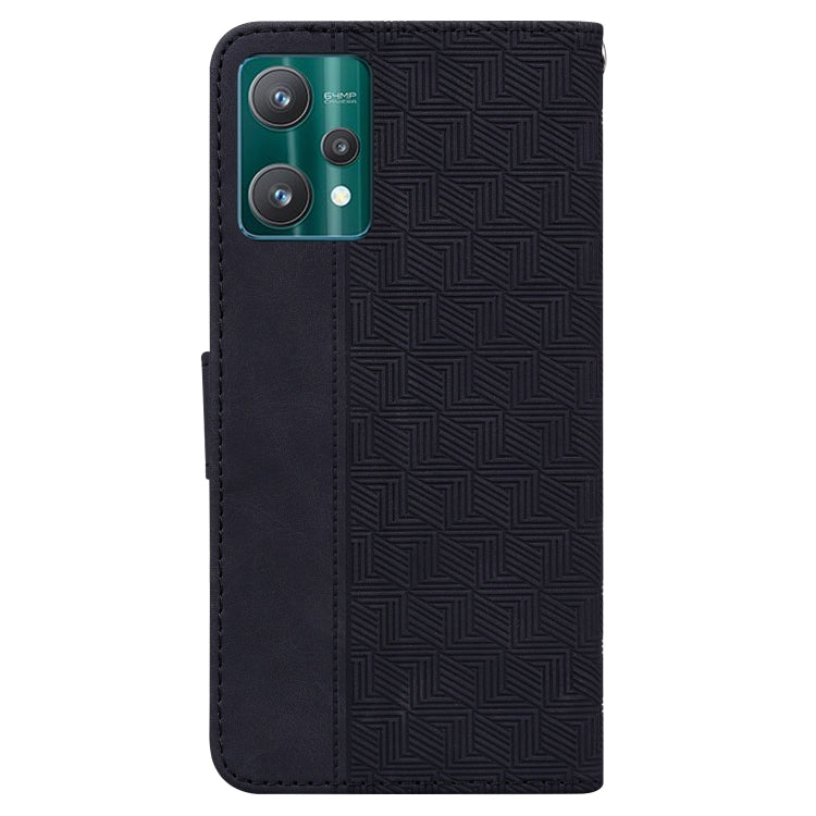 For OPPO Realme 9 Pro Geometric Embossed Leather Phone Case