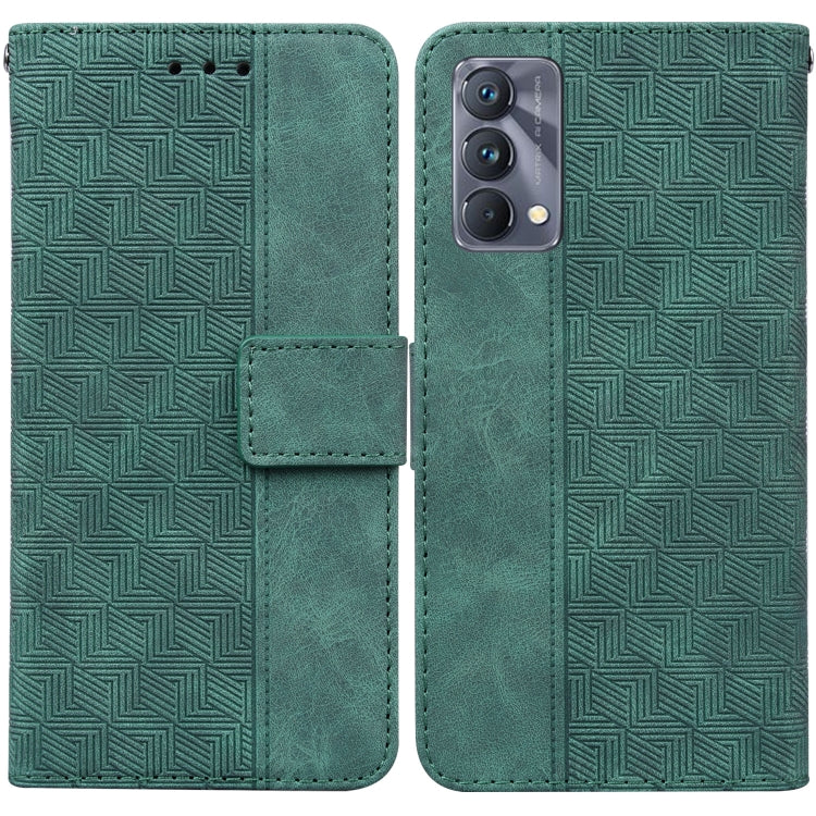For OPPO Realme GT Master / Q3 Pro 5G Geometric Embossed Leather Phone Case