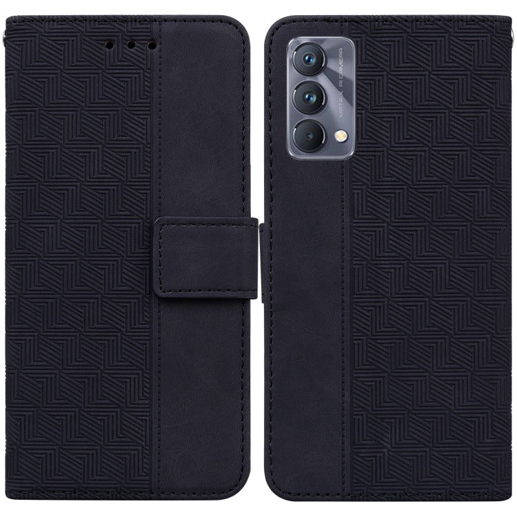 For OPPO Realme GT Master / Q3 Pro 5G Geometric Embossed Leather Phone Case