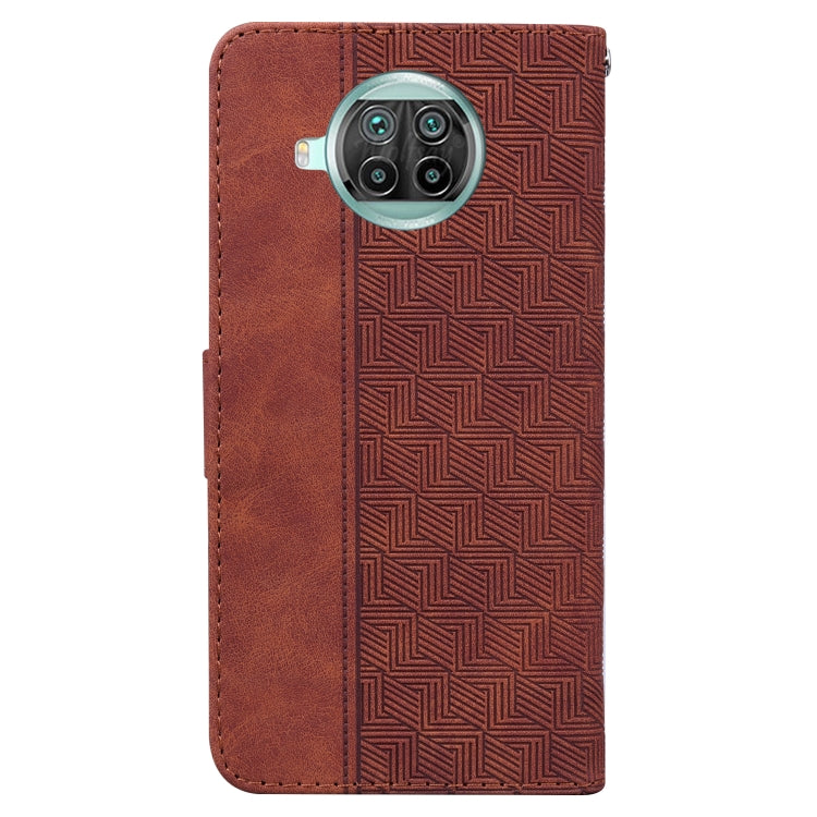 For Xiaomi Mi 10T Lite 5G Geometric Embossed Leather Phone Case