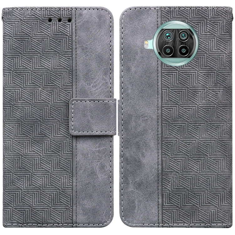 For Xiaomi Mi 10T Lite 5G Geometric Embossed Leather Phone Case