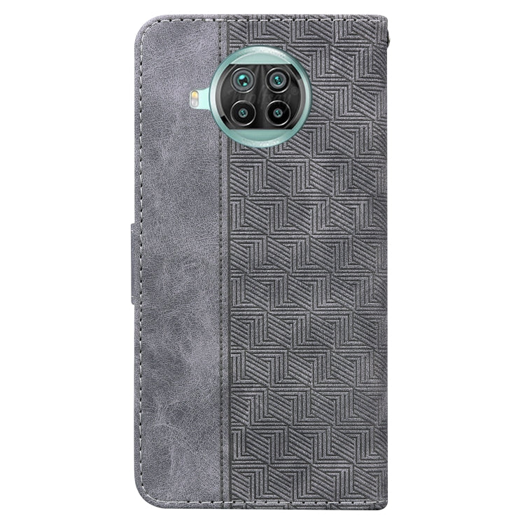 For Xiaomi Mi 10T Lite 5G Geometric Embossed Leather Phone Case