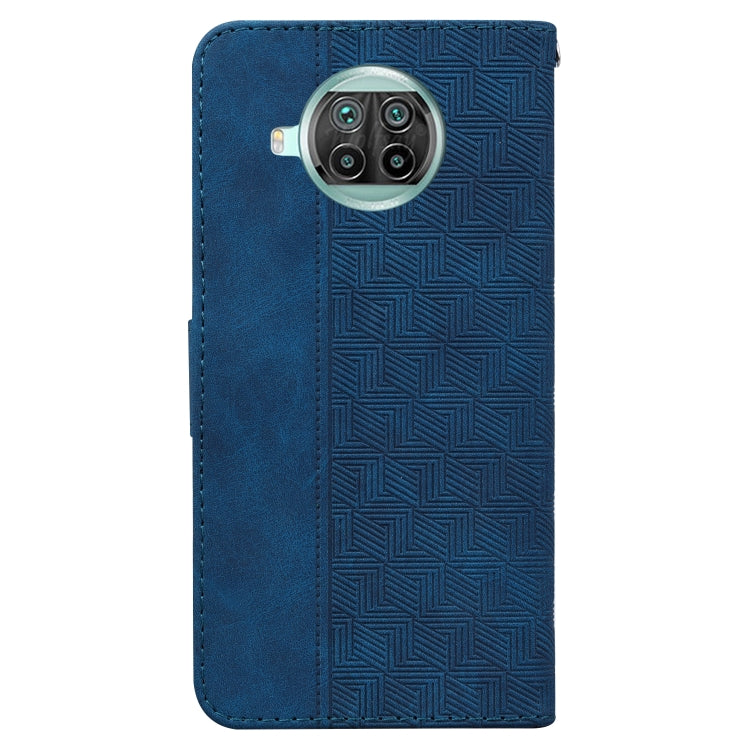 For Xiaomi Mi 10T Lite 5G Geometric Embossed Leather Phone Case