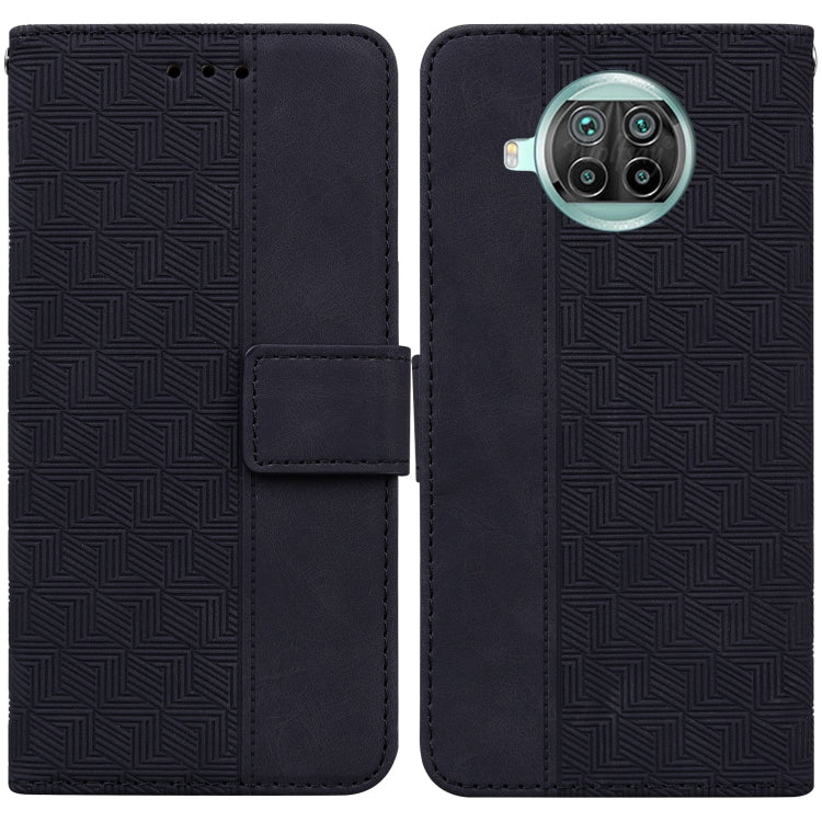 For Xiaomi Mi 10T Lite 5G Geometric Embossed Leather Phone Case