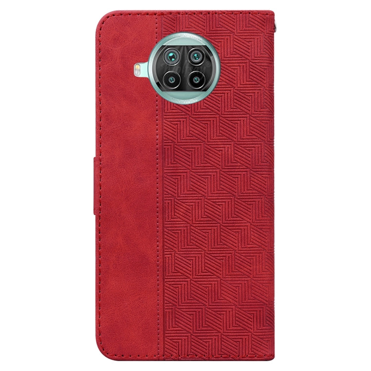 For Xiaomi Mi 10T Lite 5G Geometric Embossed Leather Phone Case