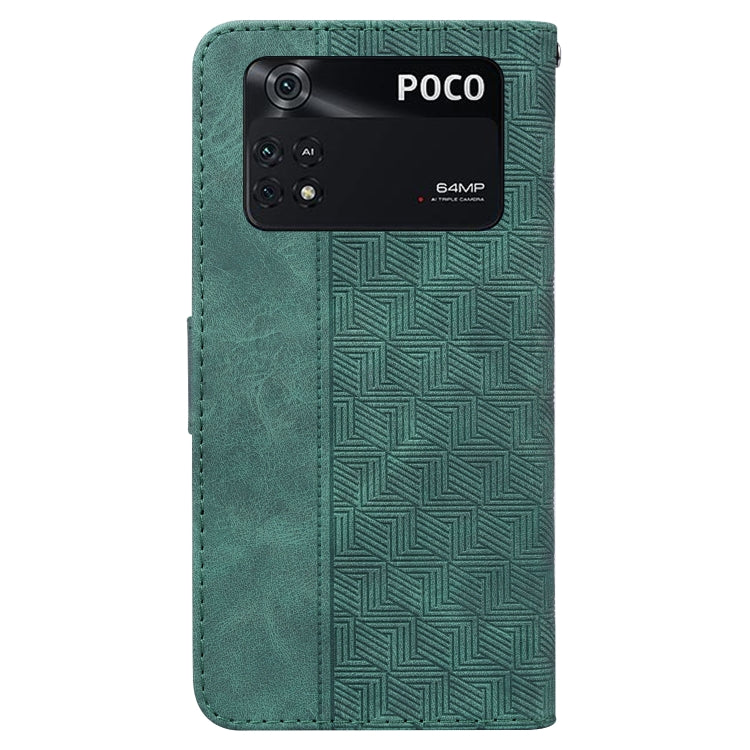 For Xiaomi Poco M4 Pro Geometric Embossed Leather Phone Case
