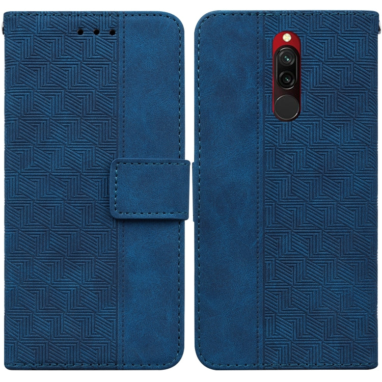 For Xiaomi Redmi 8 / 8A Geometric Embossed Leather Phone Case