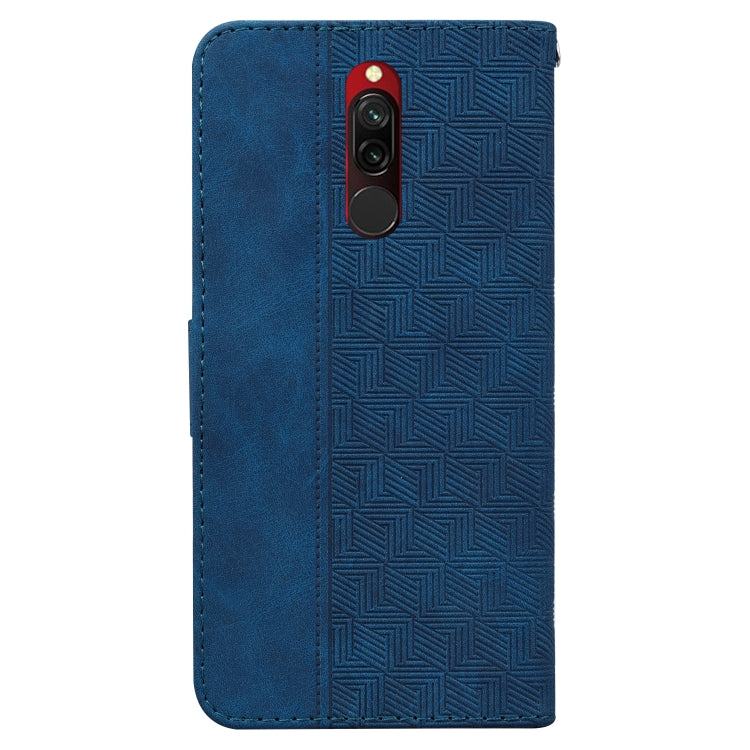 For Xiaomi Redmi 8 / 8A Geometric Embossed Leather Phone Case