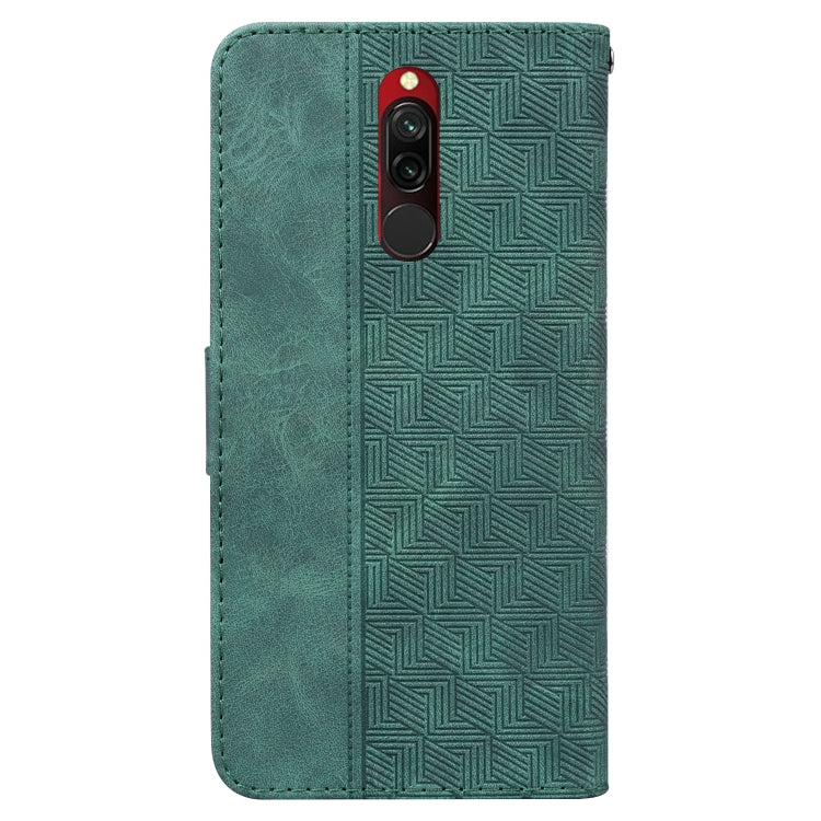 For Xiaomi Redmi 8 / 8A Geometric Embossed Leather Phone Case