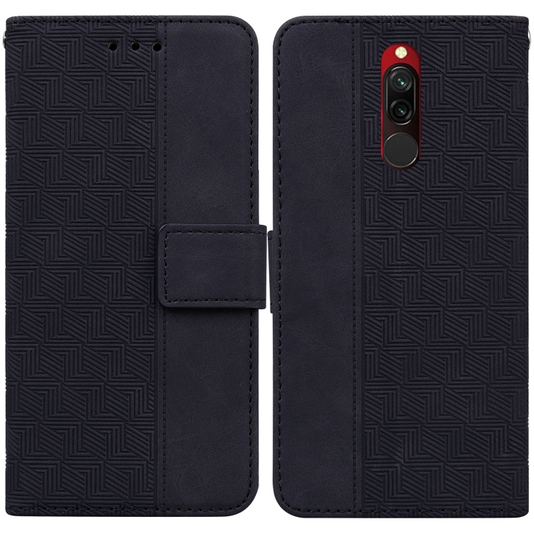 For Xiaomi Redmi 8 / 8A Geometric Embossed Leather Phone Case