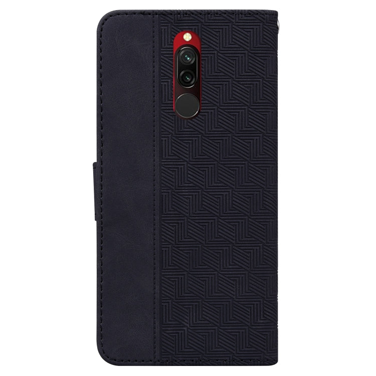 For Xiaomi Redmi 8 / 8A Geometric Embossed Leather Phone Case