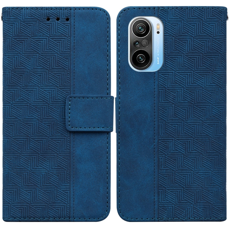For Xiaomi Redmi K40 / K40 Pro / Mi 11i Geometric Embossed Leather Phone Case