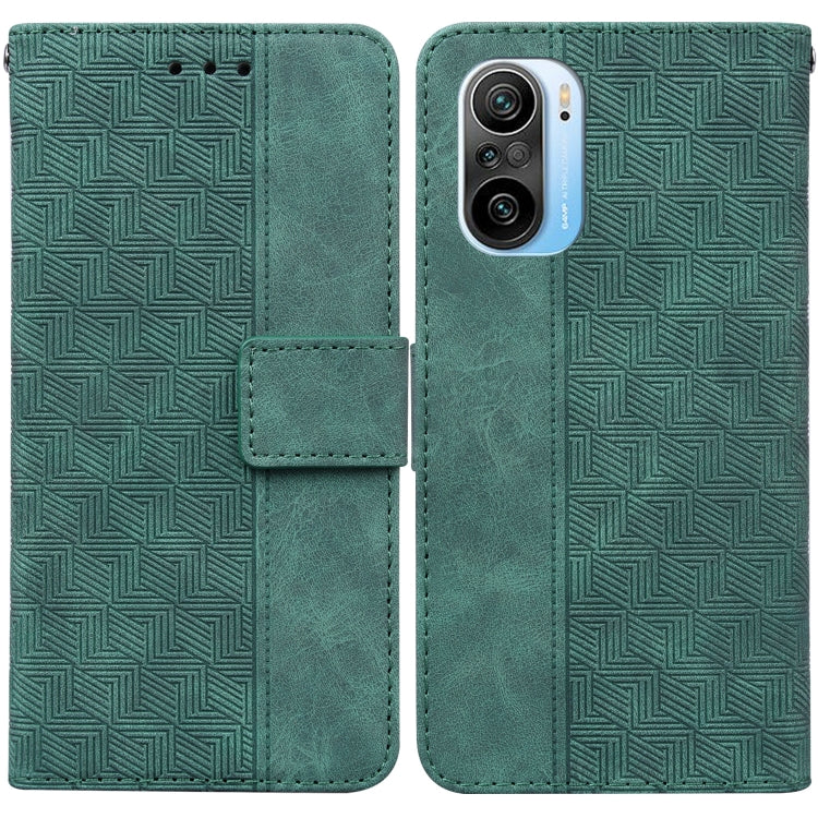 For Xiaomi Redmi K40 / K40 Pro / Mi 11i Geometric Embossed Leather Phone Case