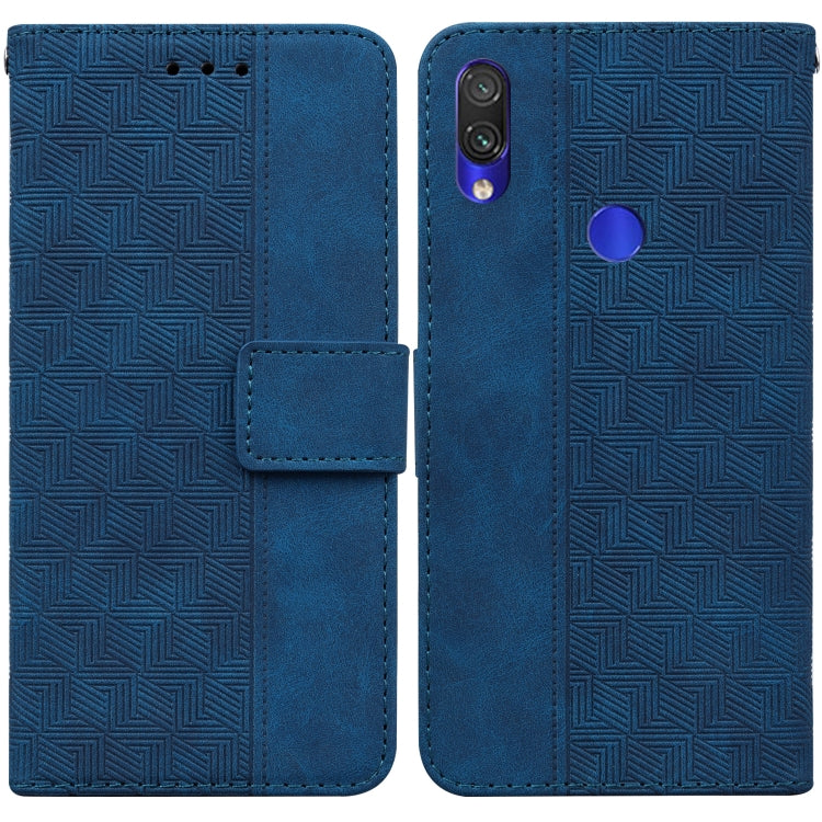 For Xiaomi Redmi Note 7S / Note 7 Geometric Embossed Leather Phone Case