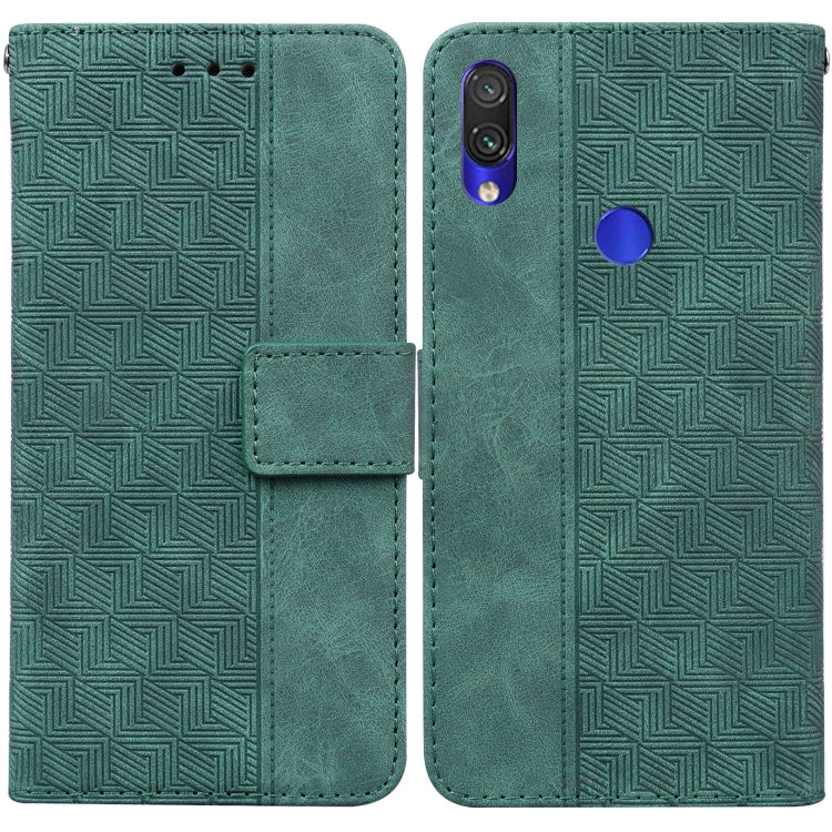 For Xiaomi Redmi Note 7S / Note 7 Geometric Embossed Leather Phone Case