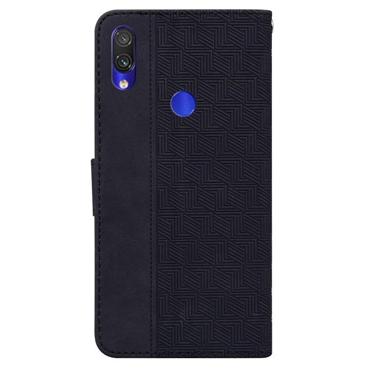 For Xiaomi Redmi Note 7S / Note 7 Geometric Embossed Leather Phone Case