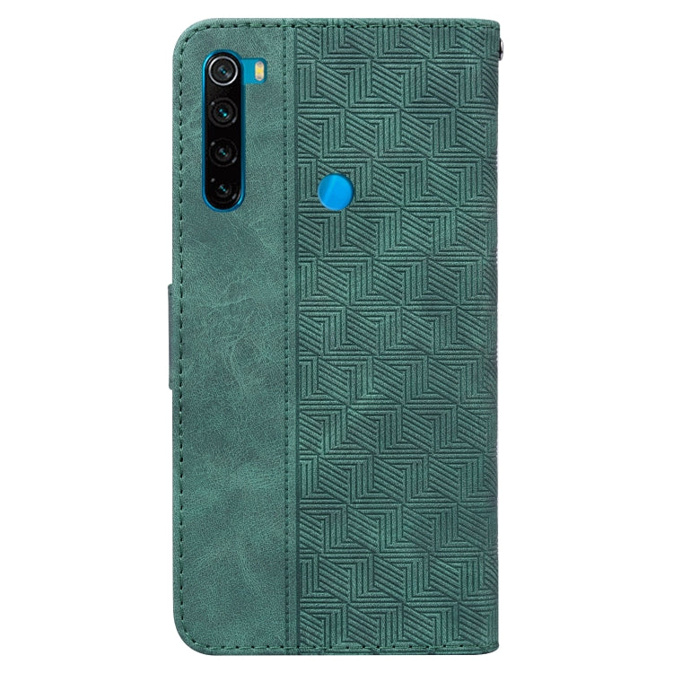 For Xiaomi Redmi Note 8 Geometric Embossed Leather Phone Case