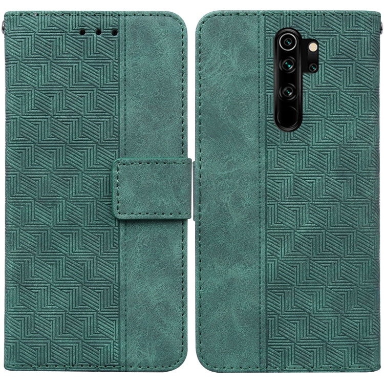 For Xiaomi Redmi Note 8 Pro Geometric Embossed Leather Phone Case