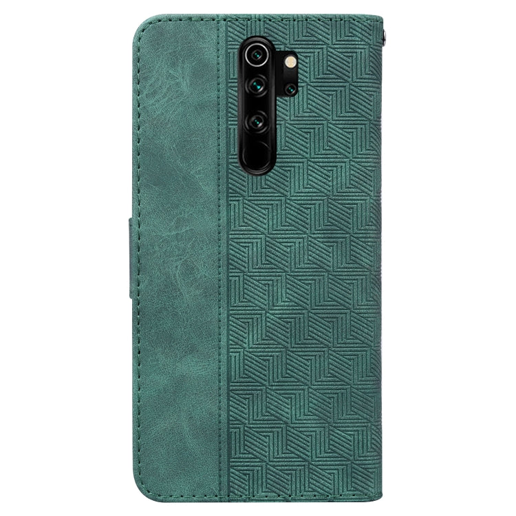 For Xiaomi Redmi Note 8 Pro Geometric Embossed Leather Phone Case