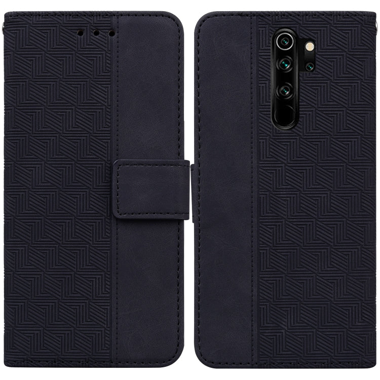 For Xiaomi Redmi Note 8 Pro Geometric Embossed Leather Phone Case