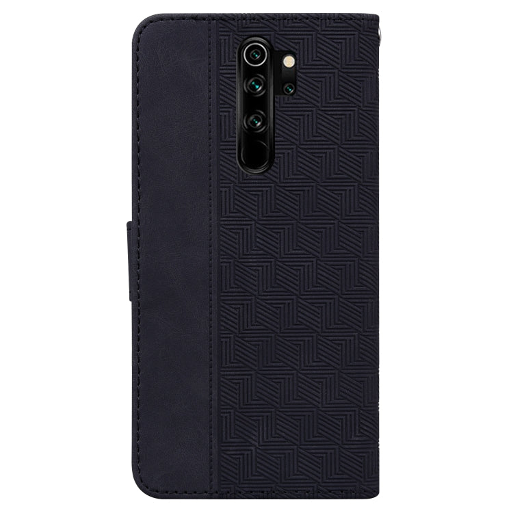 For Xiaomi Redmi Note 8 Pro Geometric Embossed Leather Phone Case