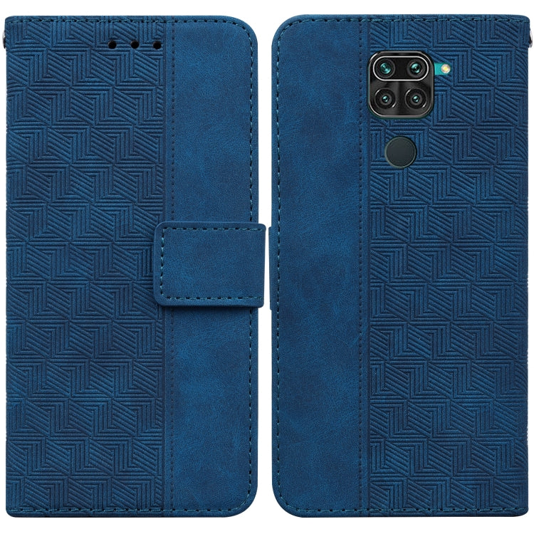 For Xiaomi Redmi Note 9 / 10X 4G Geometric Embossed Leather Phone Case