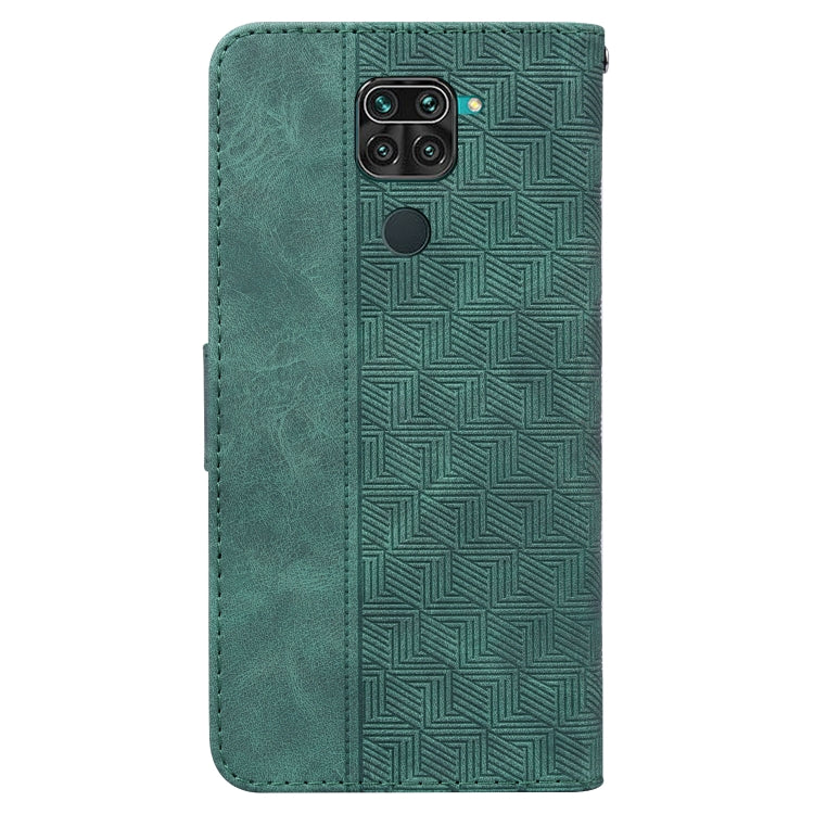For Xiaomi Redmi Note 9 / 10X 4G Geometric Embossed Leather Phone Case