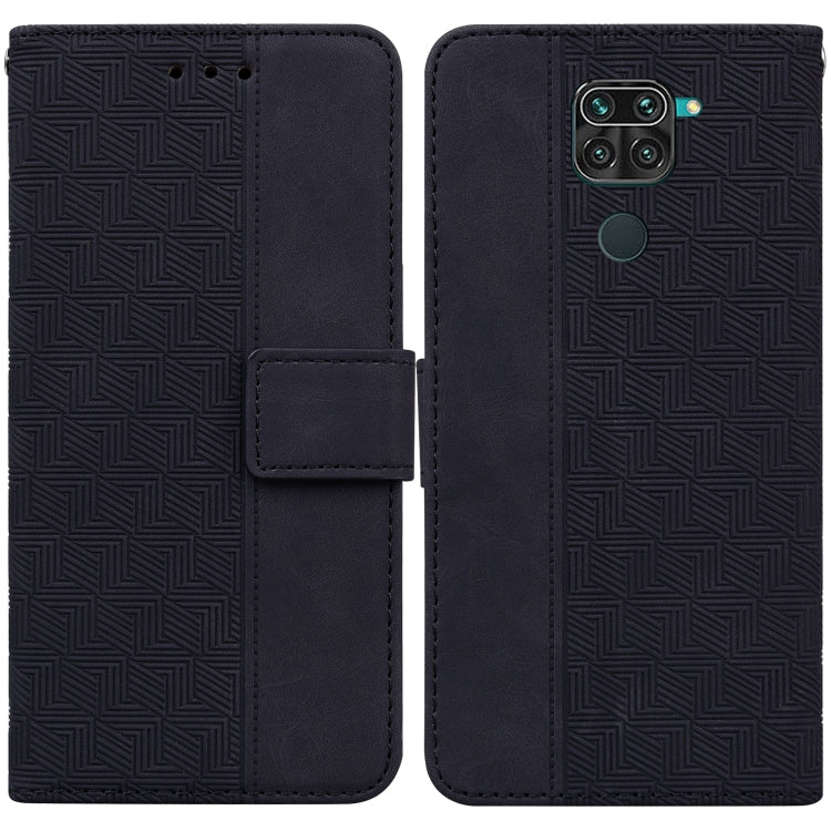 For Xiaomi Redmi Note 9 / 10X 4G Geometric Embossed Leather Phone Case
