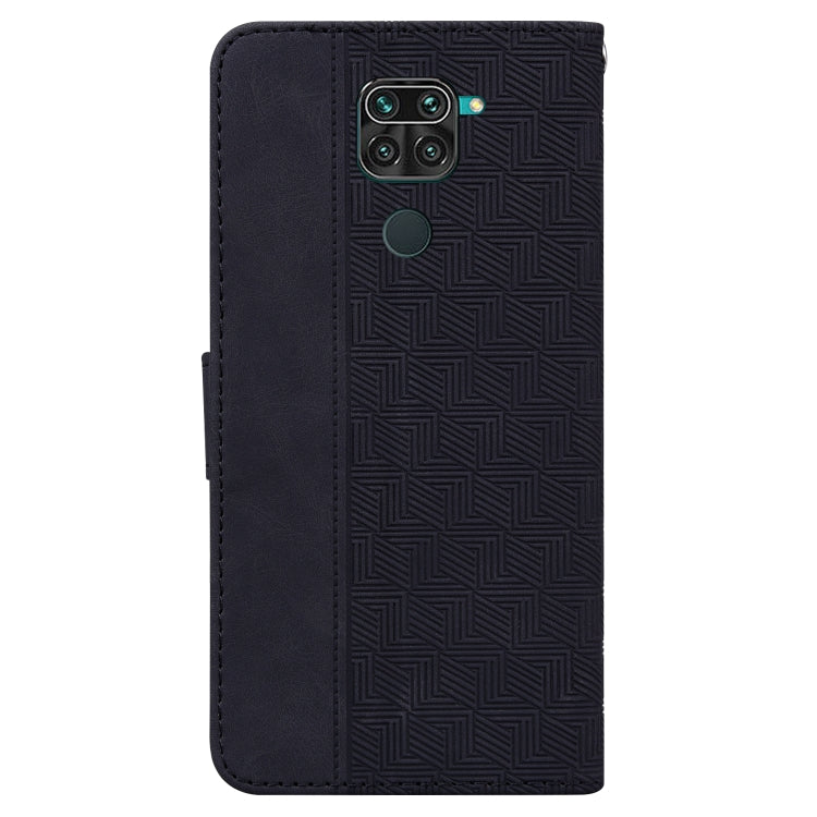 For Xiaomi Redmi Note 9 / 10X 4G Geometric Embossed Leather Phone Case