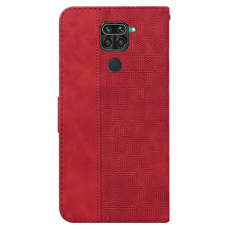 For Xiaomi Redmi Note 9 / 10X 4G Geometric Embossed Leather Phone Case