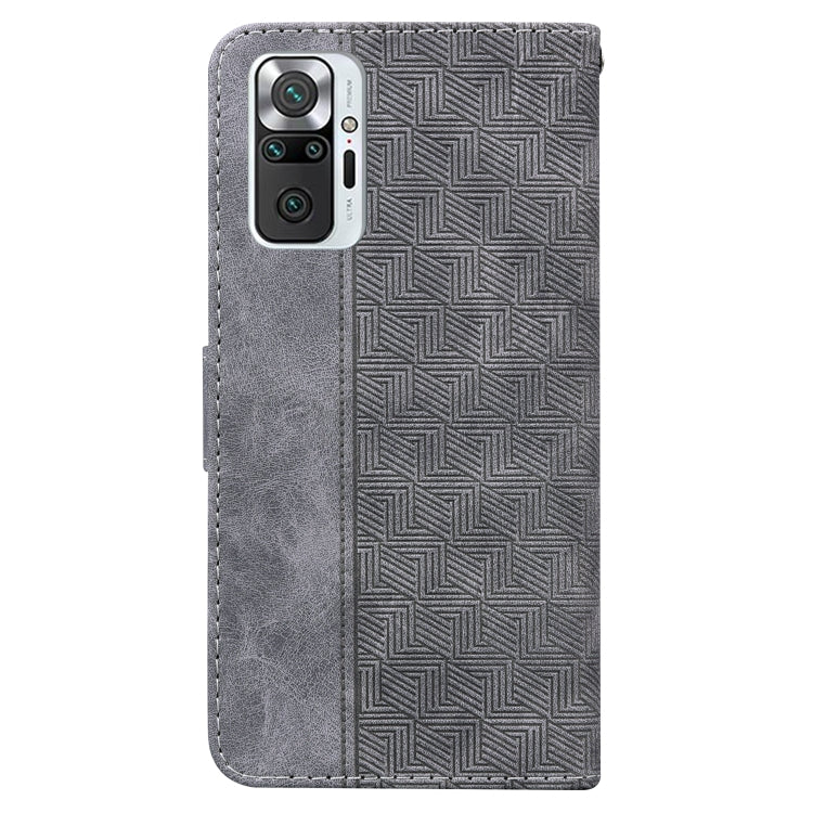 For Xiaomi Redmi Note 10 Lite Geometric Embossed Leather Phone Case