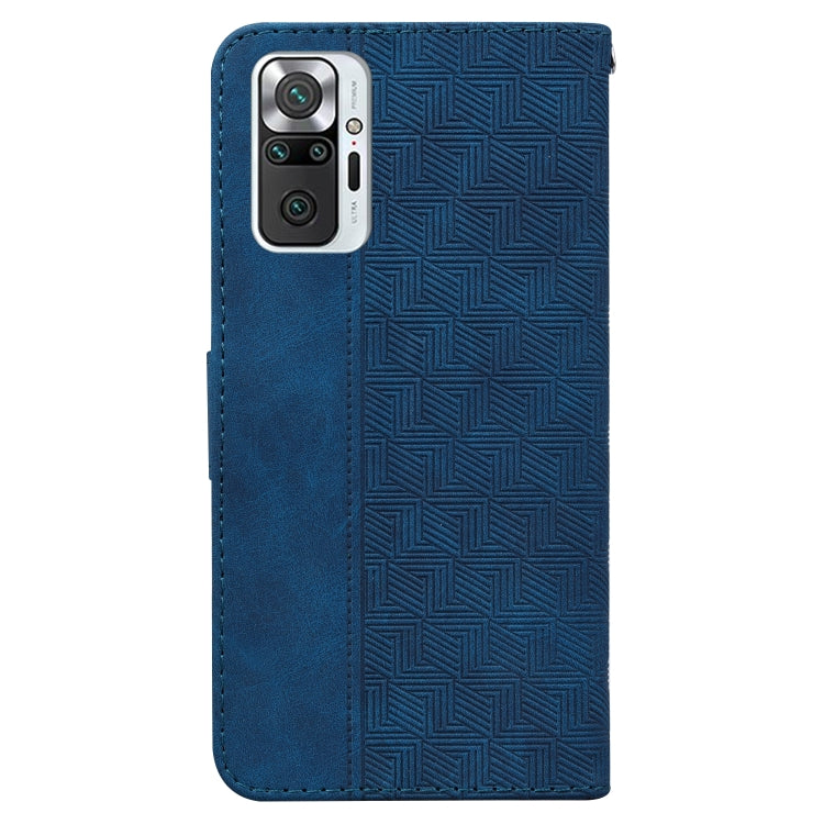 For Xiaomi Redmi Note 10 Lite Geometric Embossed Leather Phone Case