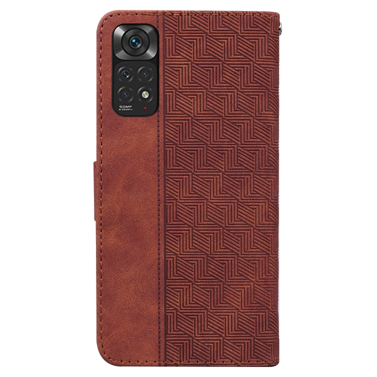 For Xiaomi Redmi Note 11 / Note 11S Geometric Embossed Leather Phone Case