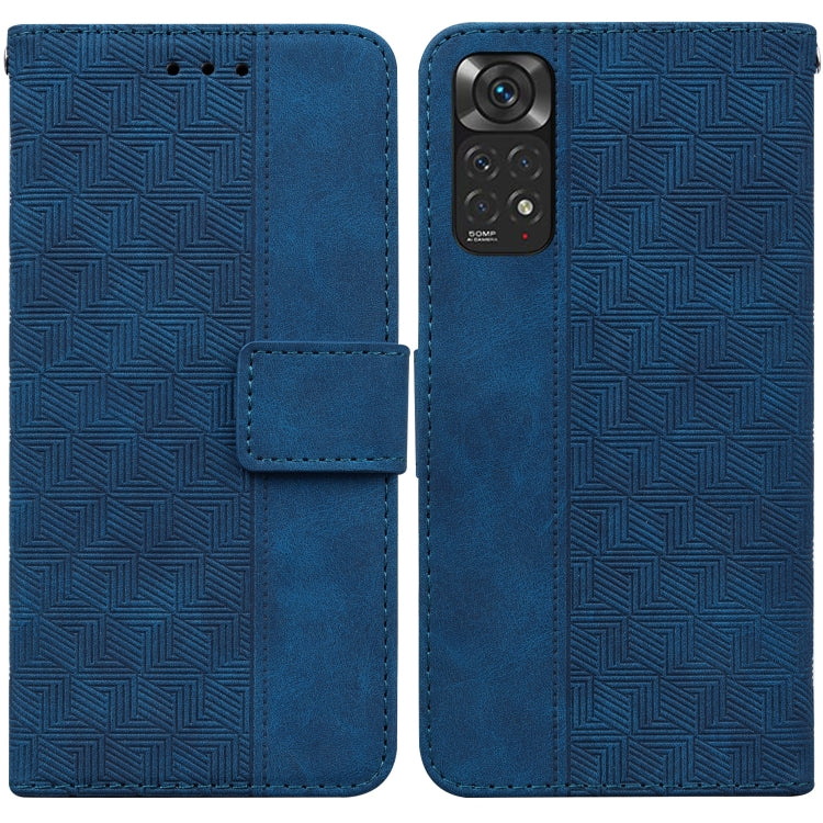For Xiaomi Redmi Note 11 / Note 11S Geometric Embossed Leather Phone Case