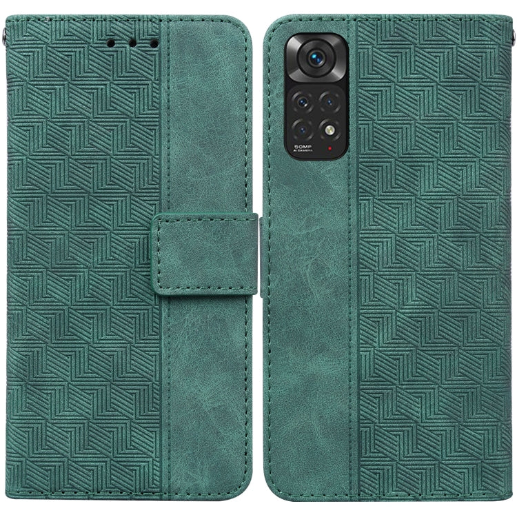 For Xiaomi Redmi Note 11 / Note 11S Geometric Embossed Leather Phone Case