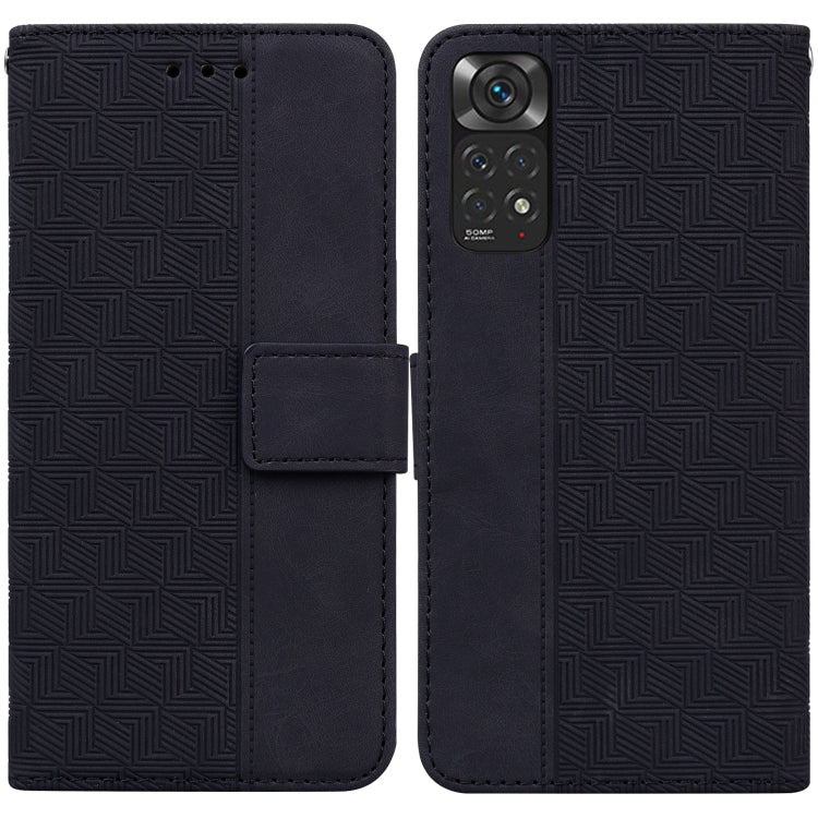 For Xiaomi Redmi Note 11 / Note 11S Geometric Embossed Leather Phone Case