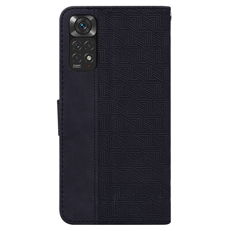 For Xiaomi Redmi Note 11 / Note 11S Geometric Embossed Leather Phone Case
