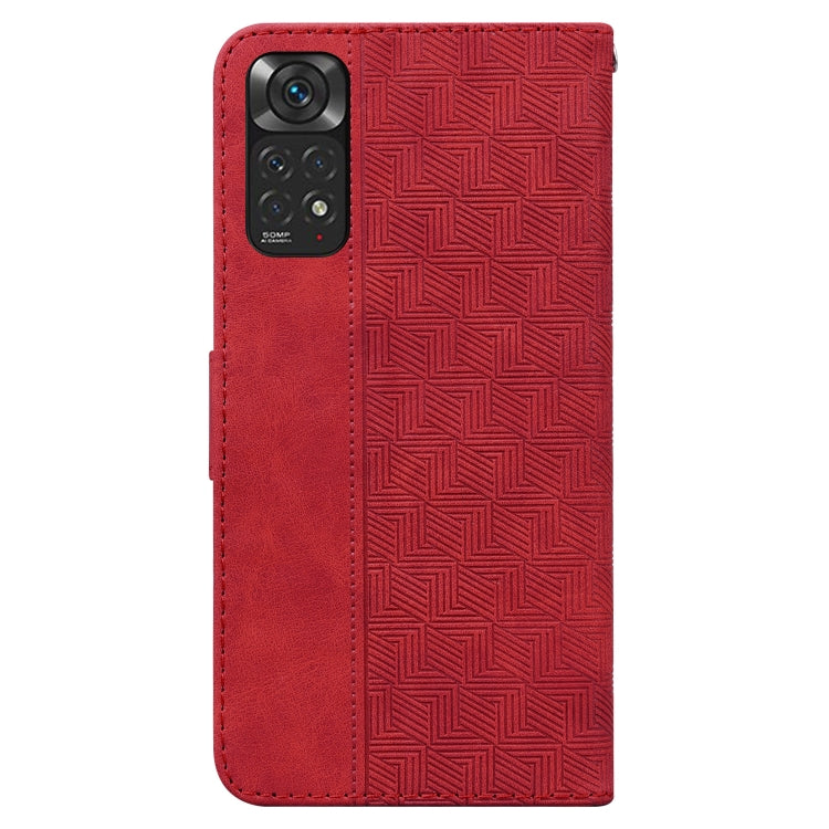 For Xiaomi Redmi Note 11 / Note 11S Geometric Embossed Leather Phone Case
