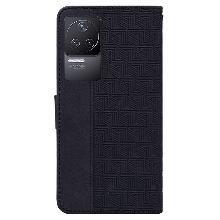 For Xiaomi Redmi K40S Geometric Embossed Leather Phone Case