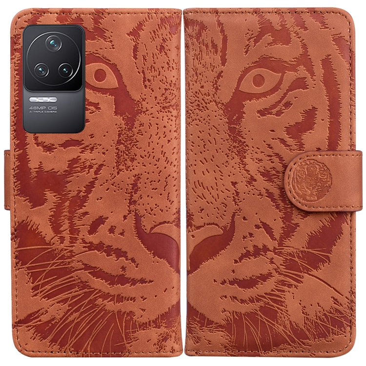 For Xiaomi Redmi K50 / Redmi K50 Pro Tiger Embossing Pattern Horizontal Flip Leather Phone Case
