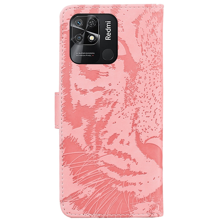 For Xiaomi Redmi 10C Tiger Embossing Pattern Horizontal Flip Leather Phone Case
