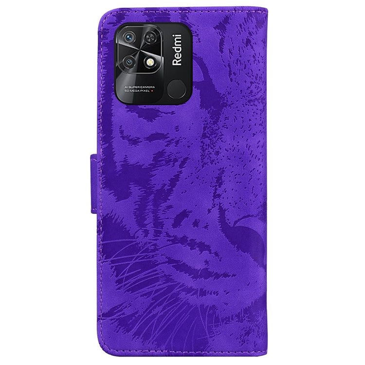 For Xiaomi Redmi 10C Tiger Embossing Pattern Horizontal Flip Leather Phone Case