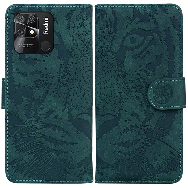 For Xiaomi Redmi 10C Tiger Embossing Pattern Horizontal Flip Leather Phone Case