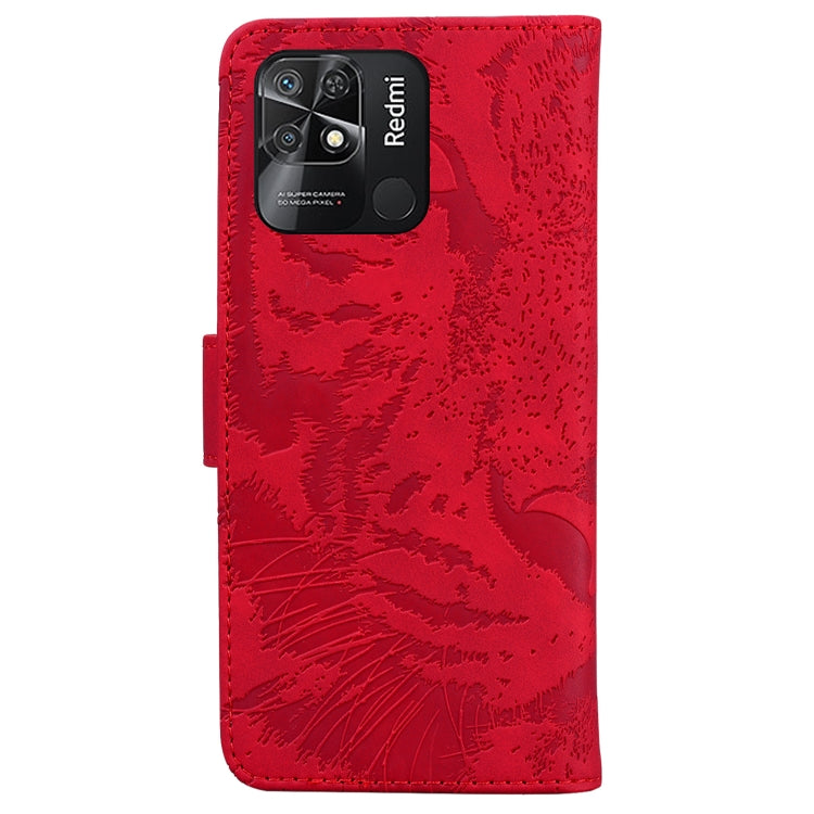 For Xiaomi Redmi 10C Tiger Embossing Pattern Horizontal Flip Leather Phone Case